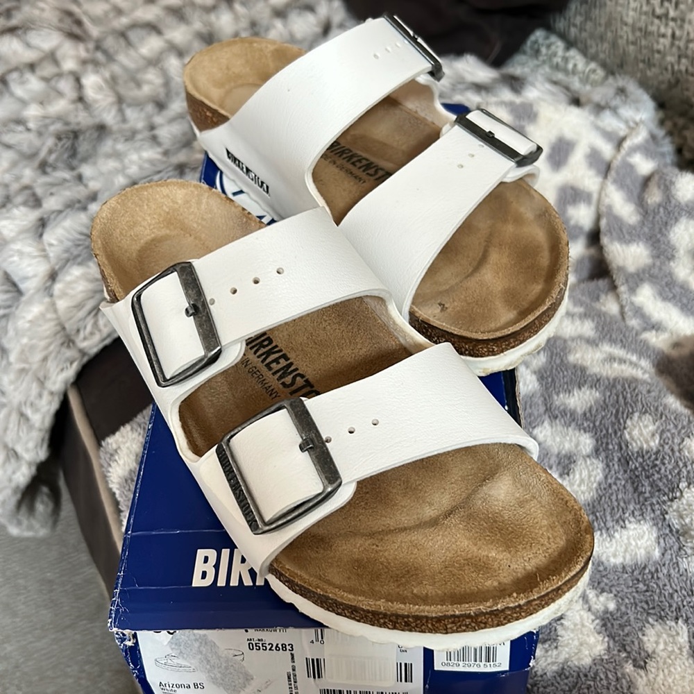 White Arizona Birkenstock’s